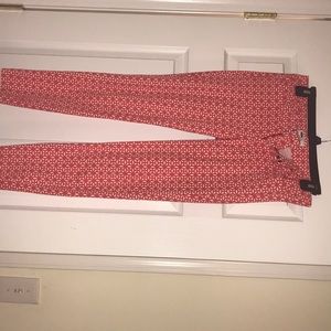 Patterned ankle pants